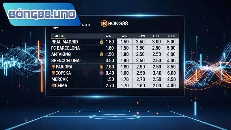 Kinh nghiệm soi kèo La Liga Bong88